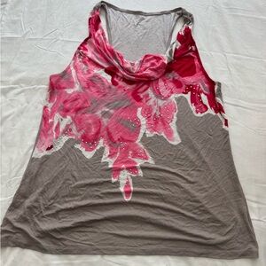INC International Concepts Pink and Gray Tank Top
